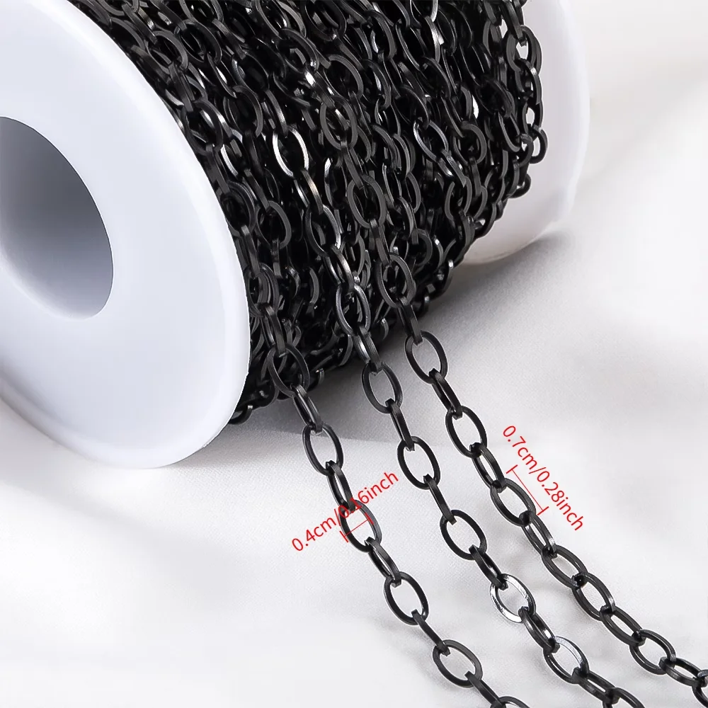 1-Roll 10M Rantai Kabel Hitam, - Chain Roll Cable ulasan dan harga