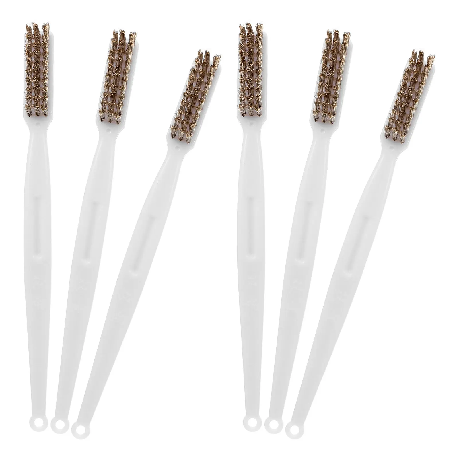 

Набор из 6 мини-щеток для чистки сопел 3D-принтера, медная проволока, прочная ручка, для обслуживания экструдера, удаления ржавчины