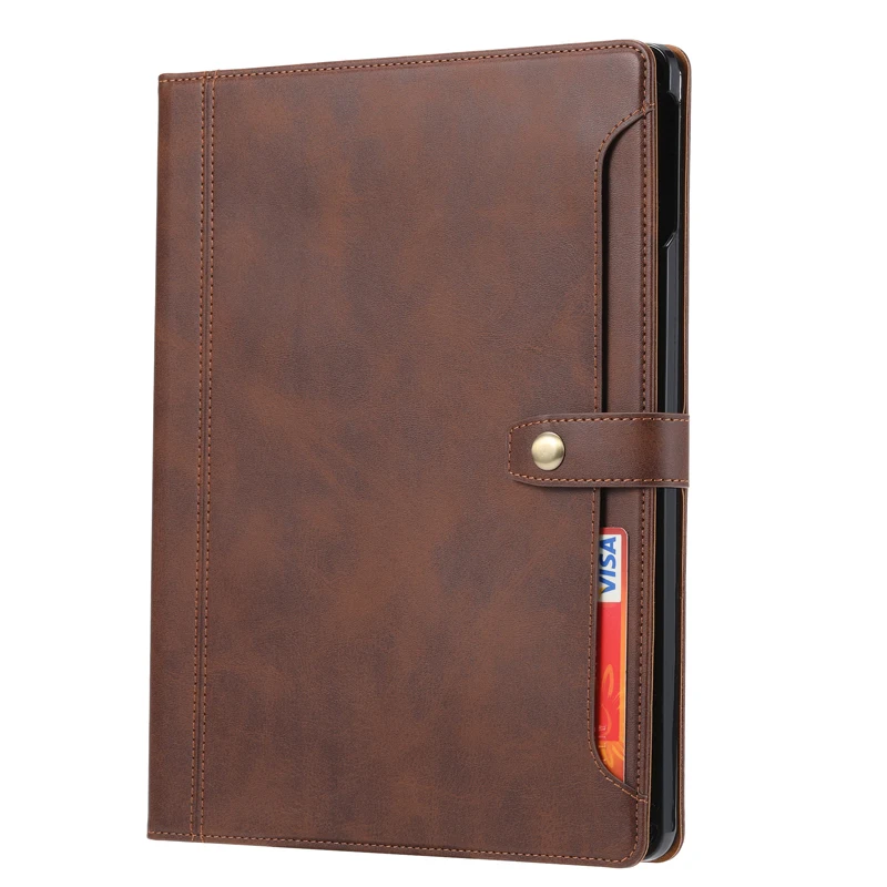 Case For iPad Pro 11 13 2025 2024 Luxury Business Flip Leather Book Tablet With Wallet Card Holder Sleep Pen Slot Stand Cover