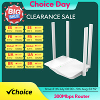 FEIYI-R3 WIFI Router Range Repeater 802.11 B /g/n 2.4G 300Mbps 4 Antennas Routers Repeator