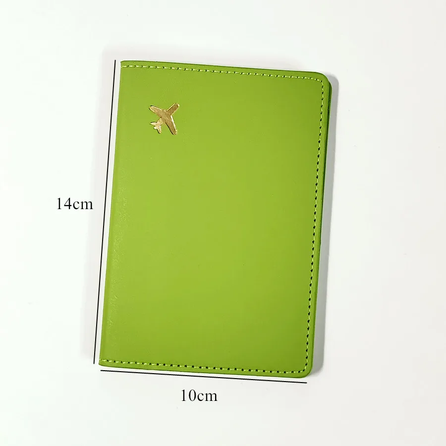 1PCS PU Leather Passport Cover Case Holder  Wallet Card Holder Plane Lightweight Fashion Travel Accessories For Flight