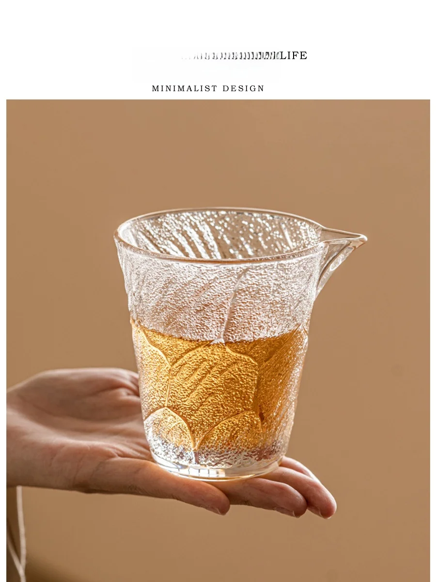 

Tlife Cloud High-End Gongfu Tea Set Accessories Home Use Guest Serving Tea Brewer Fair Cup Foggy Glass Cup Crystal Glass Mate...