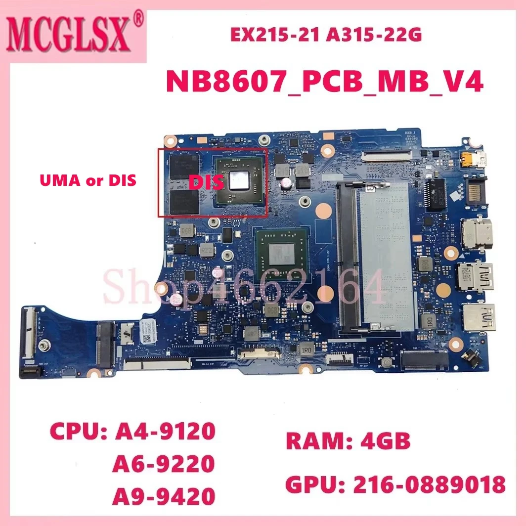 nb8607_pcb_mb_v4-with-a4-a6-a9-cpu-4gb-ram-uma-dis-mainboard-for-acer-aspire-ex215-21-a315-22g-laptop-motherboard-100-test-ok