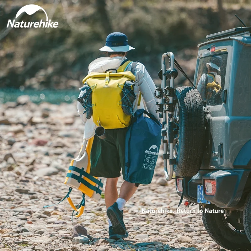 Naturehike 28L Backpack Waterproof IPX7 600D Ultralight Large Capacity And Dry Wet Separation Outdoor River Rafting Storage Bag