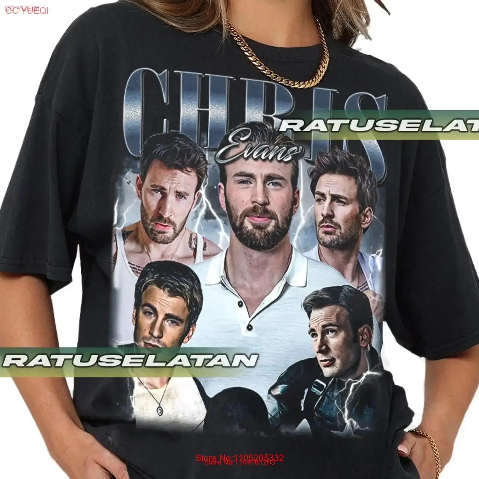 Limited Chris Evans Vintage T Shirt For Woman and Man vintage Washed Soft Versatile Stylish Top For Everyday Wear Stretched