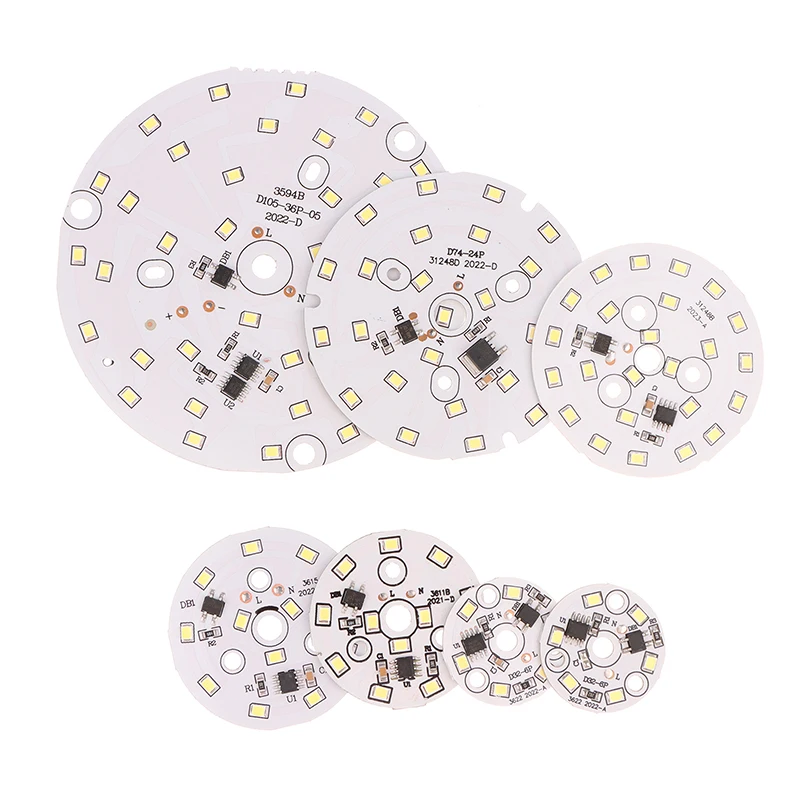 LED電球用ラウンドランプビーズ,smd,冷,暖かい,白,ドライバーなし,3w,5w,7w,9w,12w,15w,ac,220v-240v
