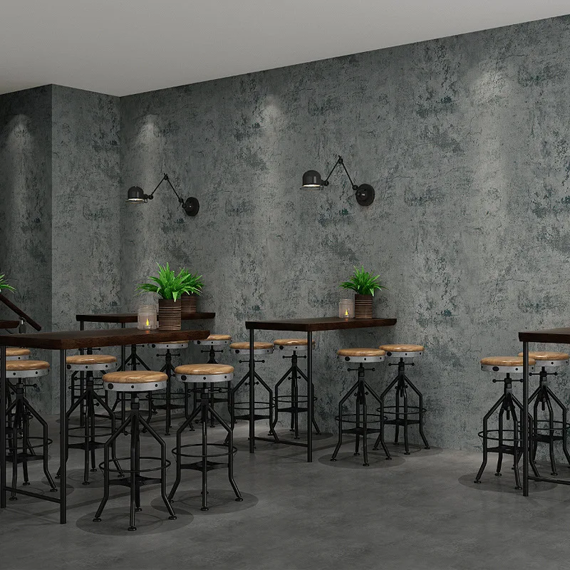 Cement Gray Wallpaper Vinyl Waterproof Self-Adhesive Wallpaper Countertop Contact Paper Kitchen Bathroom Furniture Renovation