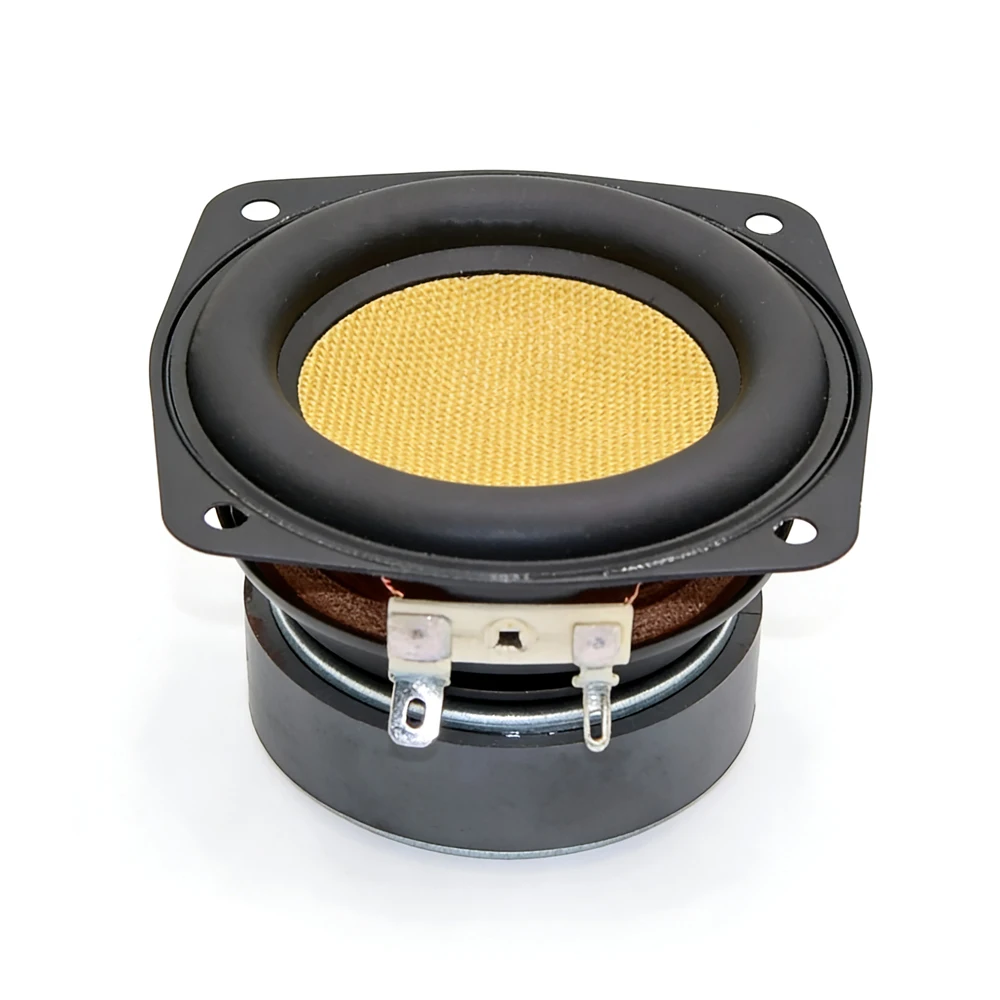 1 pcs 78MM 3 Inch 4 Ohm 20w Subwoofer Speaker Unit Yellow Gl