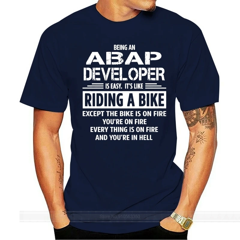 Men T Shirt ABAP Developer Women tshirt male brand teeshirt men summer cotton t shirt