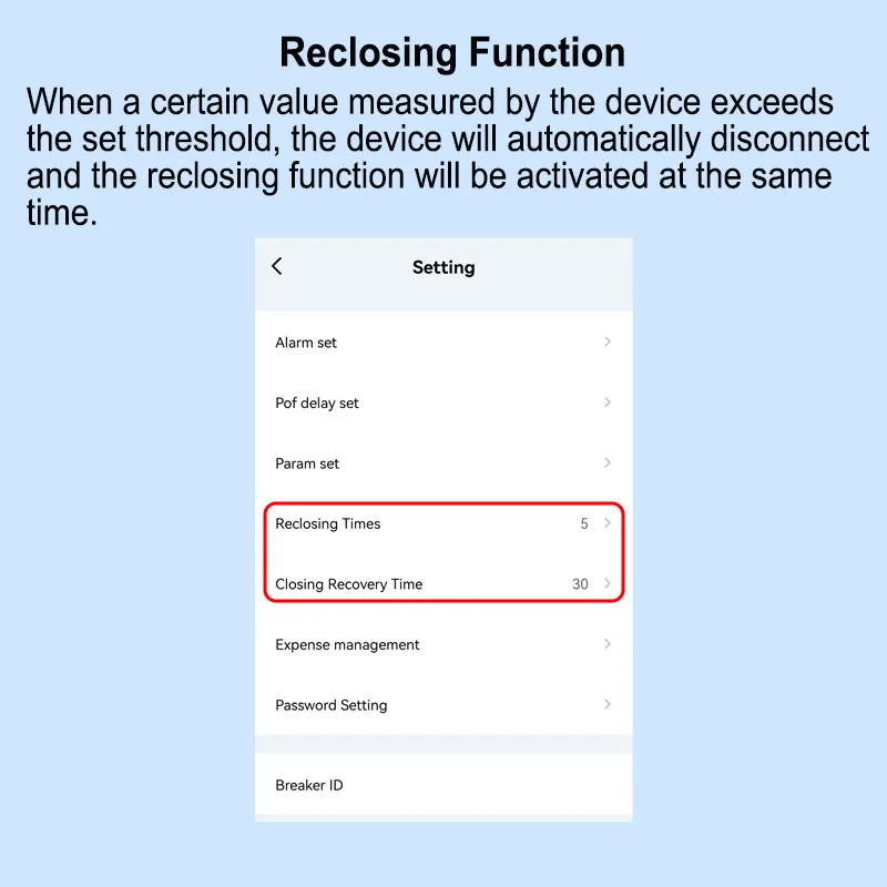 Picture 7: Tuya Smart WiFi Power Meter 63A Circuit Breaker Switch Overcurrent Overload Protect APP Monitor Power Consumption Remote Control
