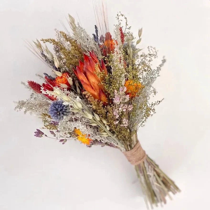 

DIY Wedding Bouquets For Bride Bridesmaid Long Lasting Boho Dried Flowers Pampas Grass Wedding Home Decor Bouquet Bridal Bouquet