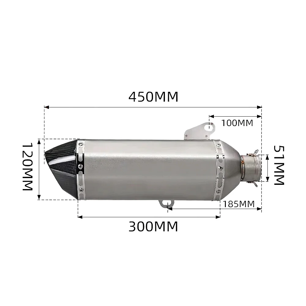 Auspuffsysteme für Honda PCX 150 160 2021-2023 Motorrad-Auspuffkrümmer Mittelrohr Schalldämpfer Auspuffrohre – Detail 3