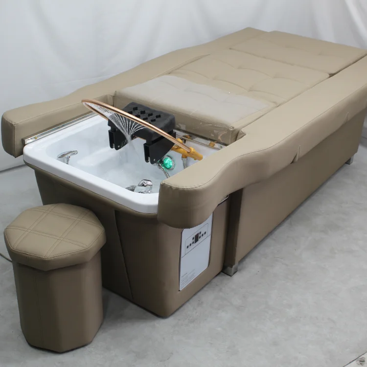 Custom Salon Head Spa Bed Backrest Electric Lift Massage Pedicure Chair Shampoo Bed