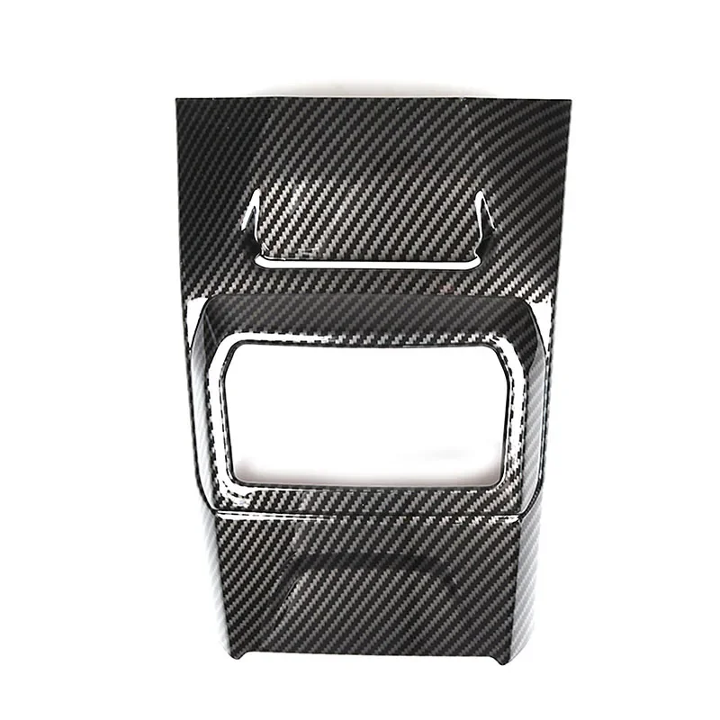 For BMW 2 Series F44/1 Series 2020-2023 ABS Carbon Fiber Rear Air Condition Vent Cover Trim Anti Kick Cover Car Accessories