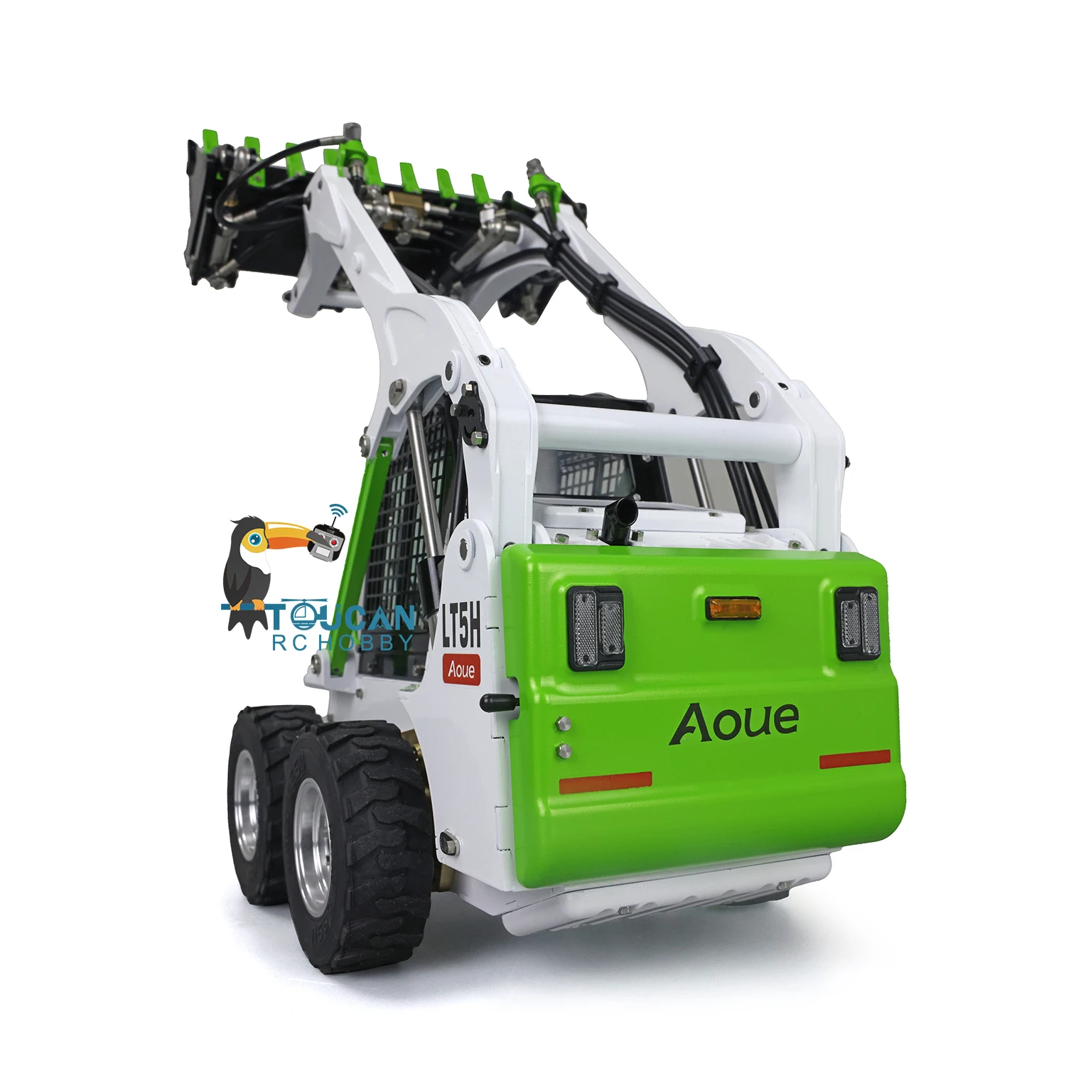 LESU 1/14 Metal Wheeled Skid-Steer Hydraulic RC Loader Aoue LT5H Assembled Model I6S 10CH Radio Rotating Light Battery THZH1280