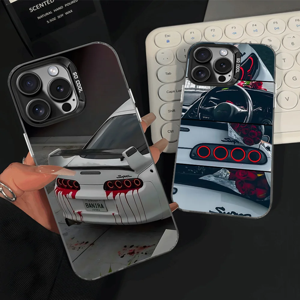 

MK4 S-Supraes Car Phone Case For iPhone 16,15,14,13,12,11,Pro,Max,Plus,Mini,XS,SE Anti Fall Black Matte Hard Bumper