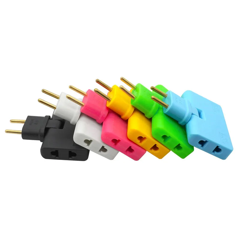 1PCS Rotate Plug EU Converter One In Three 180 Degree Extension Plug Multi Plug Mini Slim Wireless Outlet Adapter
