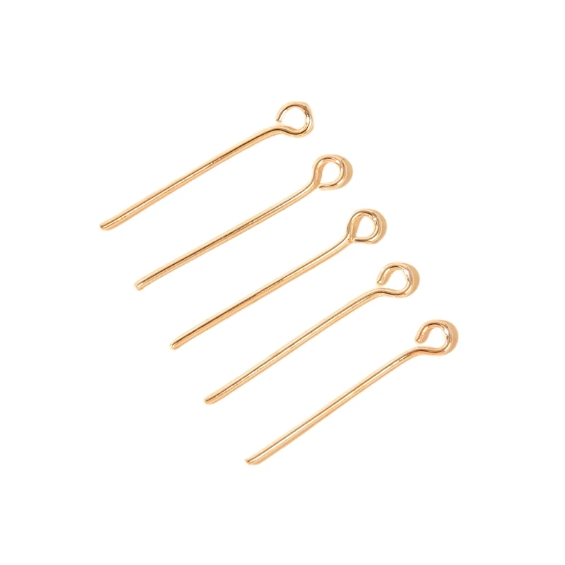 50Pcs/Lot 20mm Nine-Character Needle Eye Head Pins Findings For Straight Hole Diy Jewelry Making Ornements Accessories