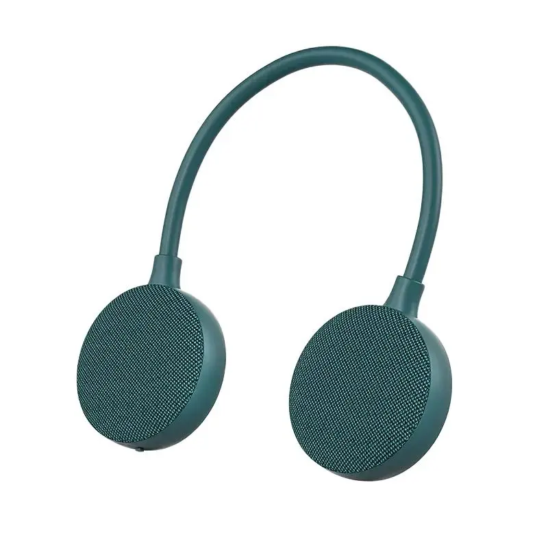 

Rockmia Brand ​EBS-906 Wearable Neckand Speaker Dark Green color Portable TF Card Player Wireless Stereo Music System Waterproof