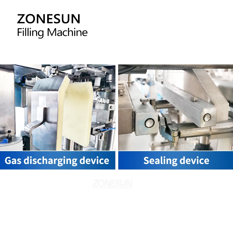ZONESUN mesin kemasan butiran Doypack otomatis, ZS-GB200 produksi partikel paket butir makanan kacang makanan ringan