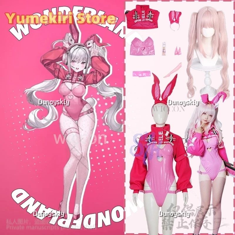 

Anime Game NIKKE: Goddess Of Victory Cosplay Aliccee Costume Fan Art Original Uniform Hot Pink Bunny Girls Sexy Lovely Jumpsuit