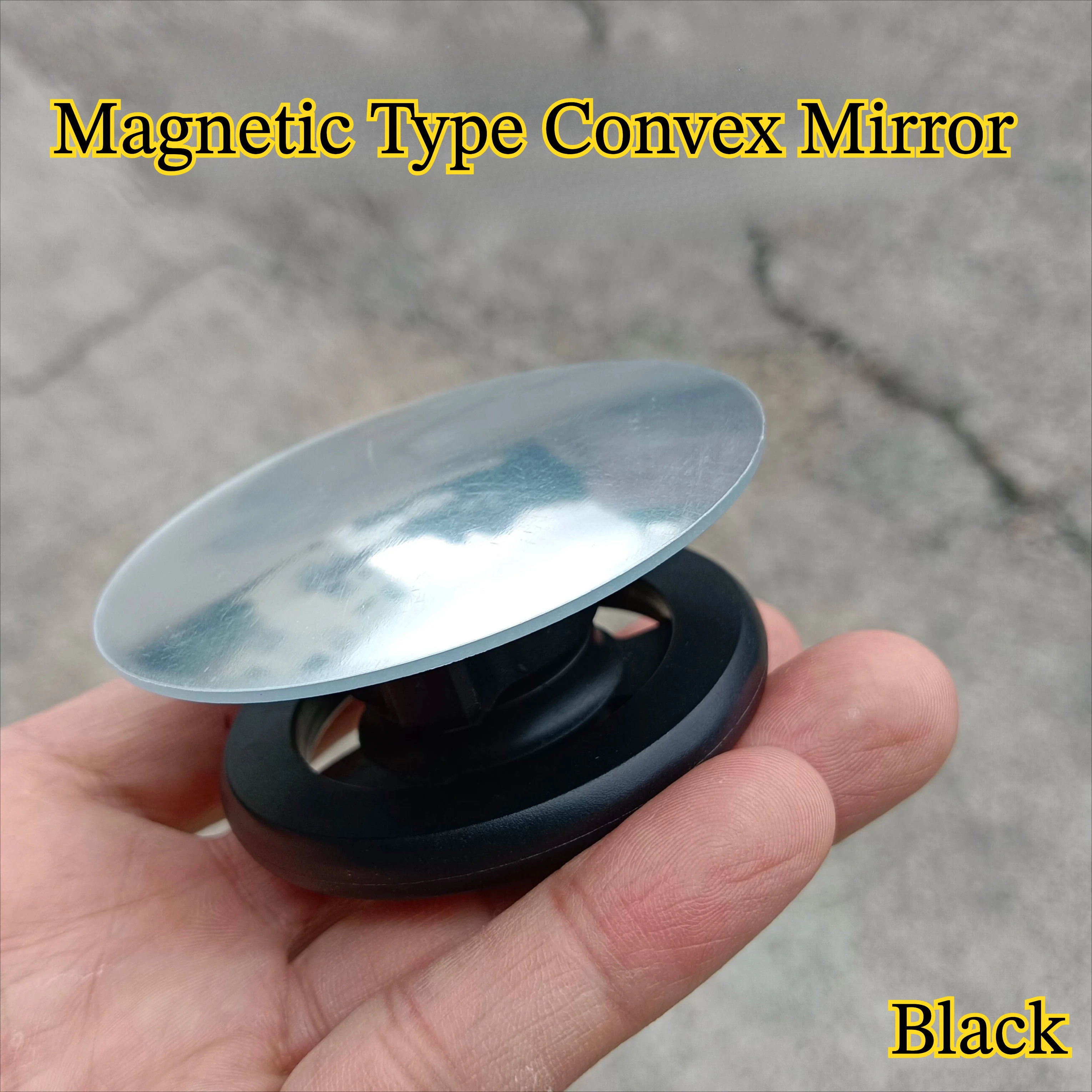Extra Large 7cm Convex Selfie Mirror with Ultra Wide Angle, Magnetic & Detachable Design