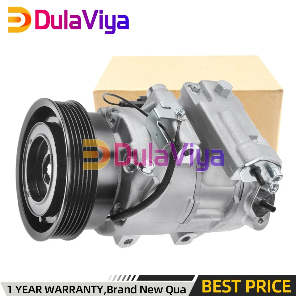 6SBU16C AC A/C Compressor with Clutch & 6-Groove Pulley For Kia Rondo 2007-2012 L4 2.4L 977011D200 1127026400 140394 97701-1D200