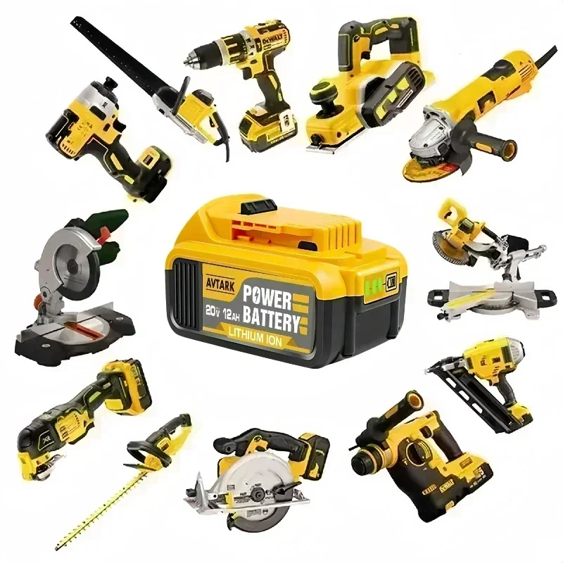 Do akumulatorów litowych DeWalt 20 V 12,0 Ah 18650 18 V odpowiednich do elektronarzędzi Dewalt DCB184 DCB200 18650