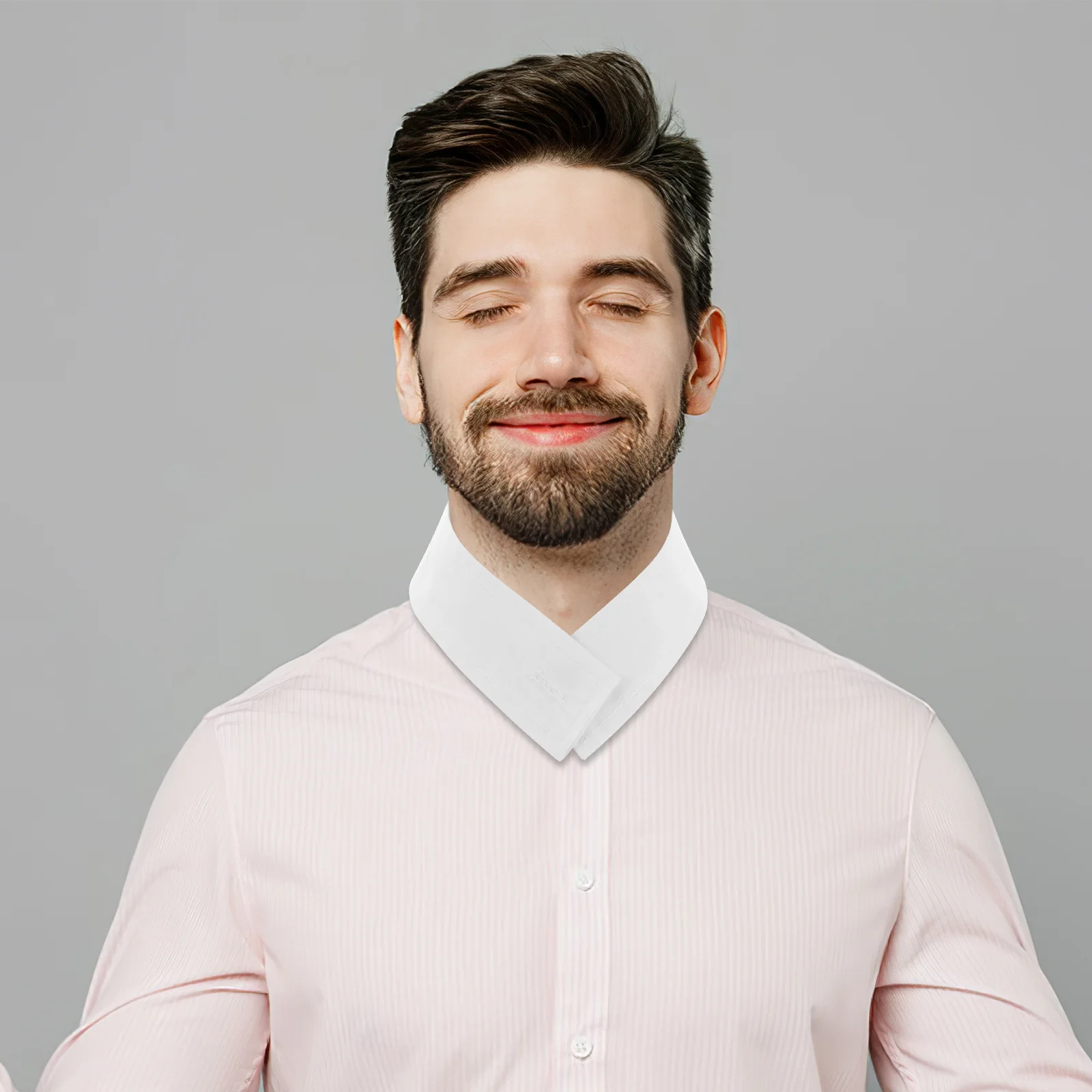 2 قطعة انفصال ل بلوزة قميص المرأة فو كاذبة طوق التلبيب للقميص التلبيب حماية المضادة للأوساخ