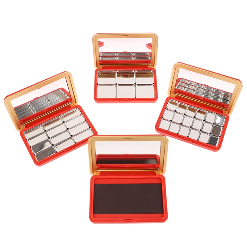 Multi-grids DIY Eyeshadow Palette With Mirror Empty DIY Cosmetic Box Magnetic Makeup Palette DIY Make Up Tool