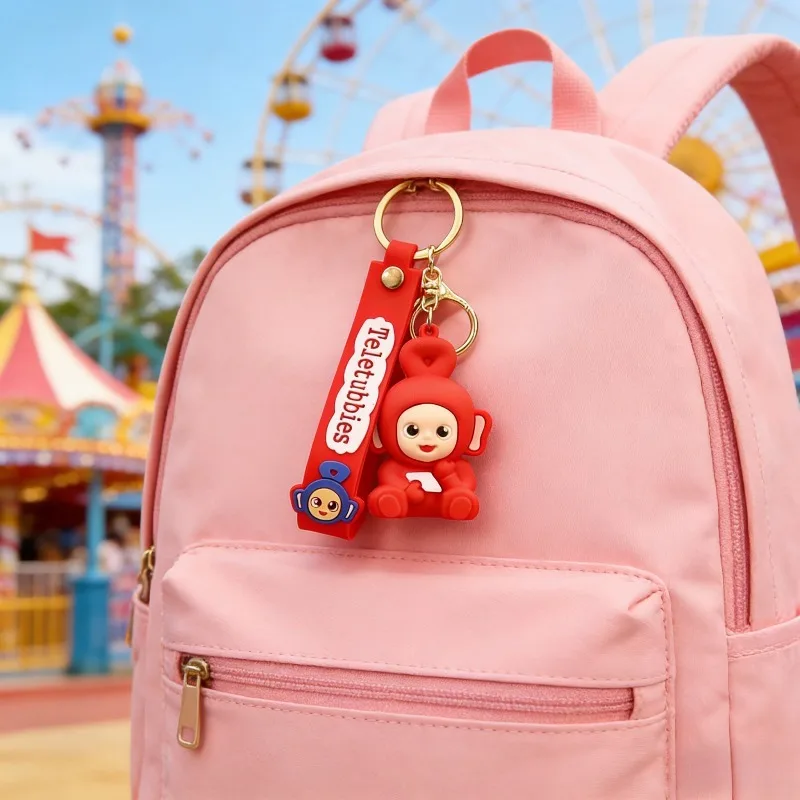 

Горячая мультяшная серия телепузиков, брелок из ПВХ для творчества, изысканный милый рюкзак, кукла, кулон, подарок для мальчиков и девочек