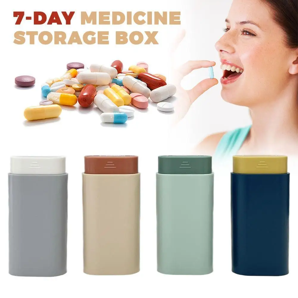 

7-дневный портативный планшет, 6 сеток, лекарства, рыбные масла, маленькая мини-дорожная коробка для витаминов, чехлы для таблеток, контейнер-органайзер, коробка для хранения таблеток