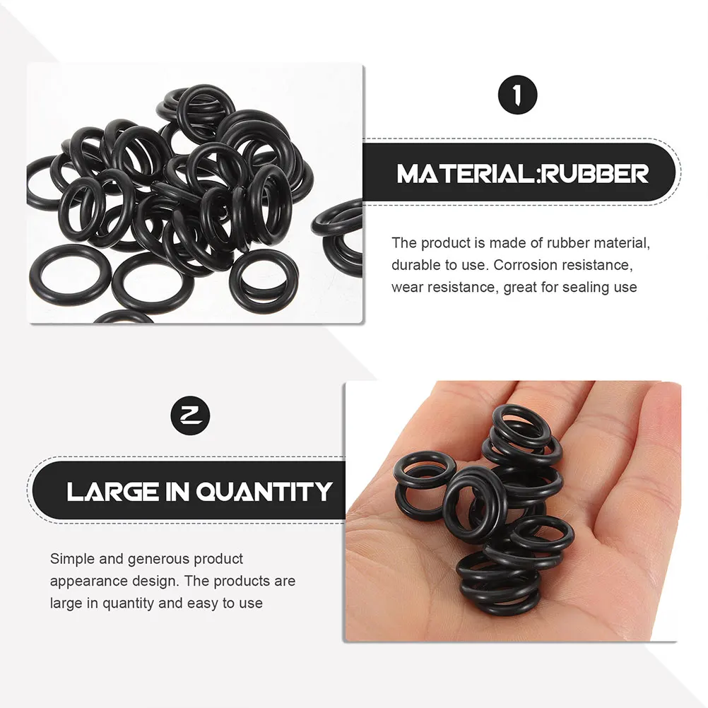 

40 Pcs Sealing Ring 1/4 3/8 Rubber O-ring Pressure Washer Quick Connect Gardening Accessories Cleaning Machine Grommets