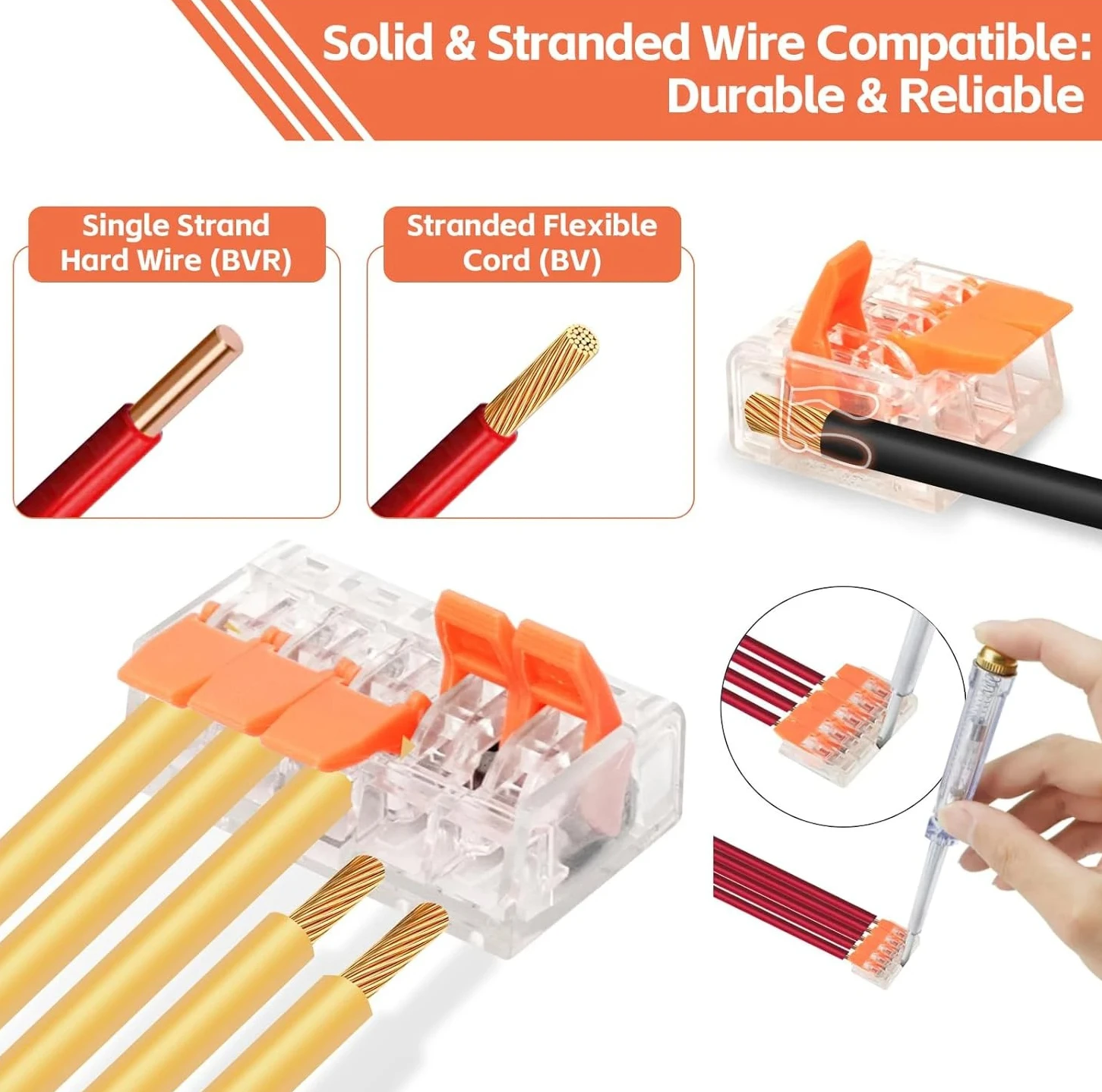 

90 шт. вставной 2/3/5 проводник электрический разъем проводной рычаг комплект разъемов прозрачный компактный сращивание