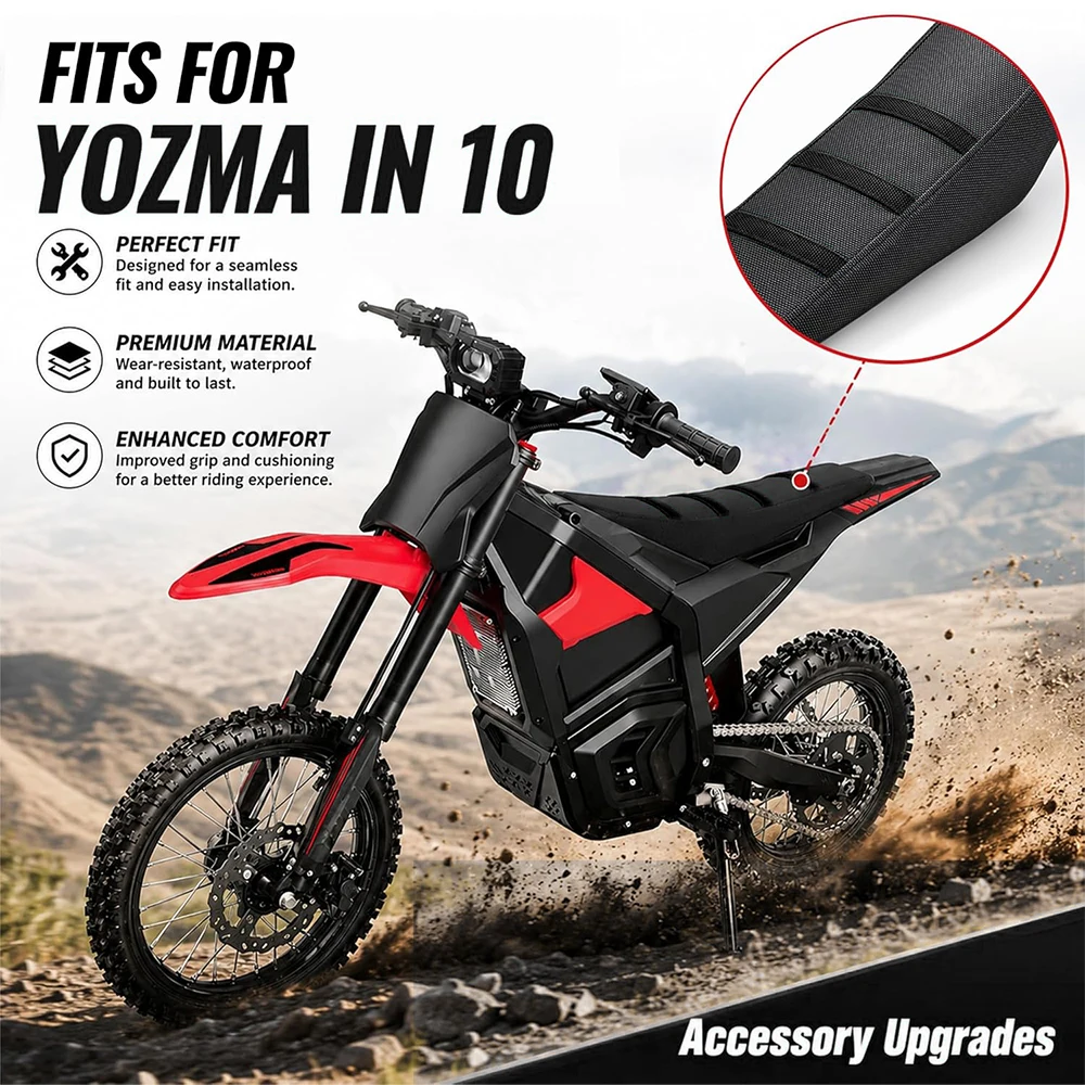 For Yozma IN10 PRO Motocross Parts PVC Seat Cover Protector Breathable Waterproof Against Wear Electric Vehicle Dirt Bike E-Bike