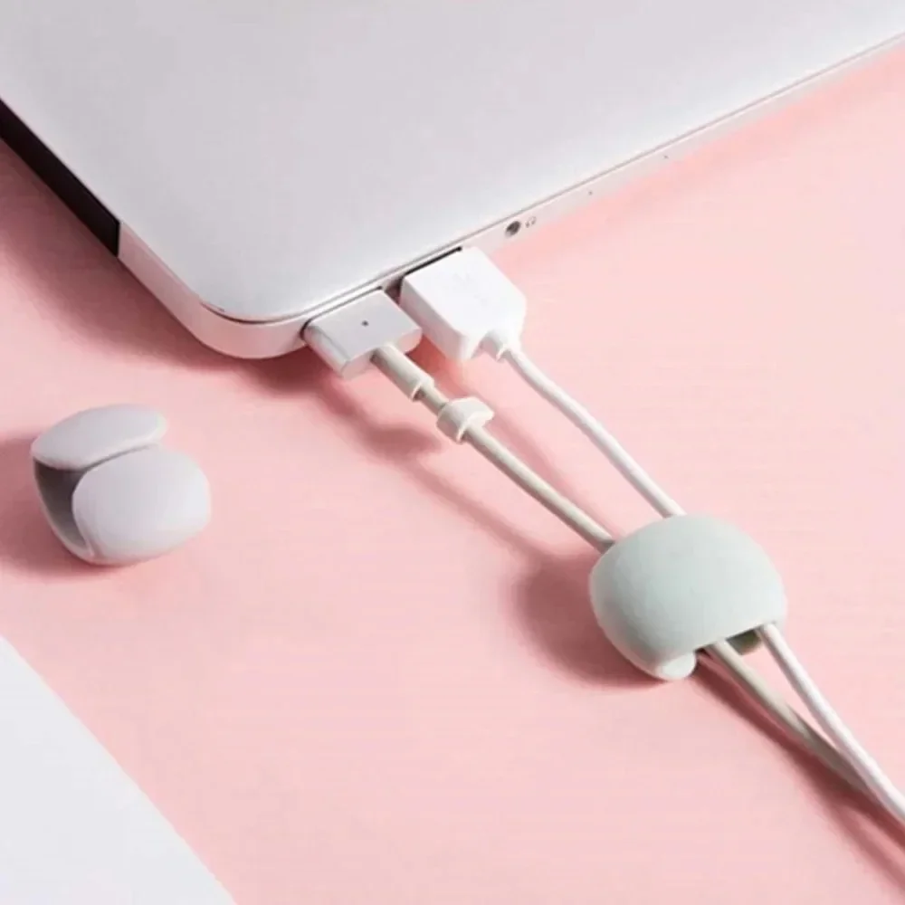 5/10/15/20PCS Cable Management Clips Adhesive Charging Wire Holders for Desk/Car/Travel (Anti-Tangle Design)