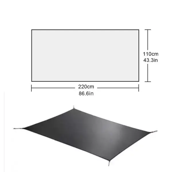 2025 Version FLAME'S CREED 220*80/100CM Lanshan 1 Pro Fußabdruck 220*110 CM Lanshan 2 Pro Fußabdruck Nylon-Material – Detail 3