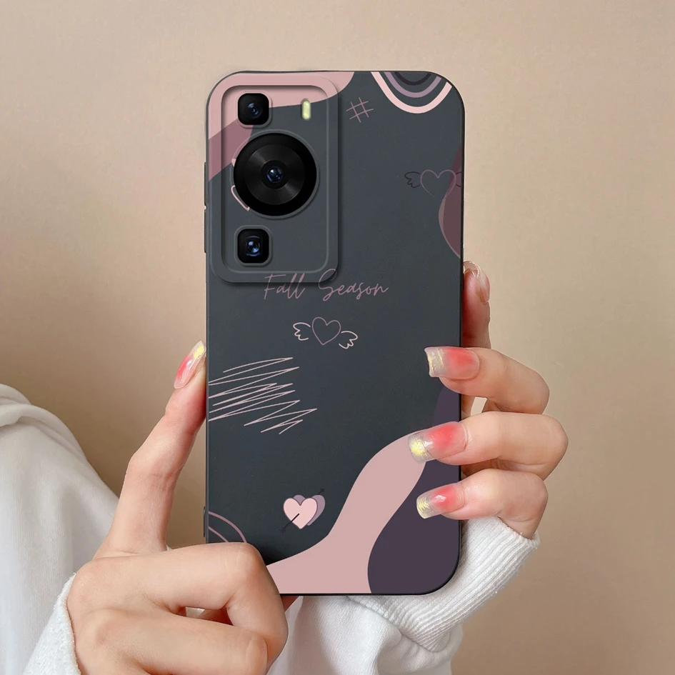 Phone Cover For Huawei P60 Pro Art P 60art Phone Case Cute Dinosaur Screen Protector Shockproof Silicone Soft High Quality Funda