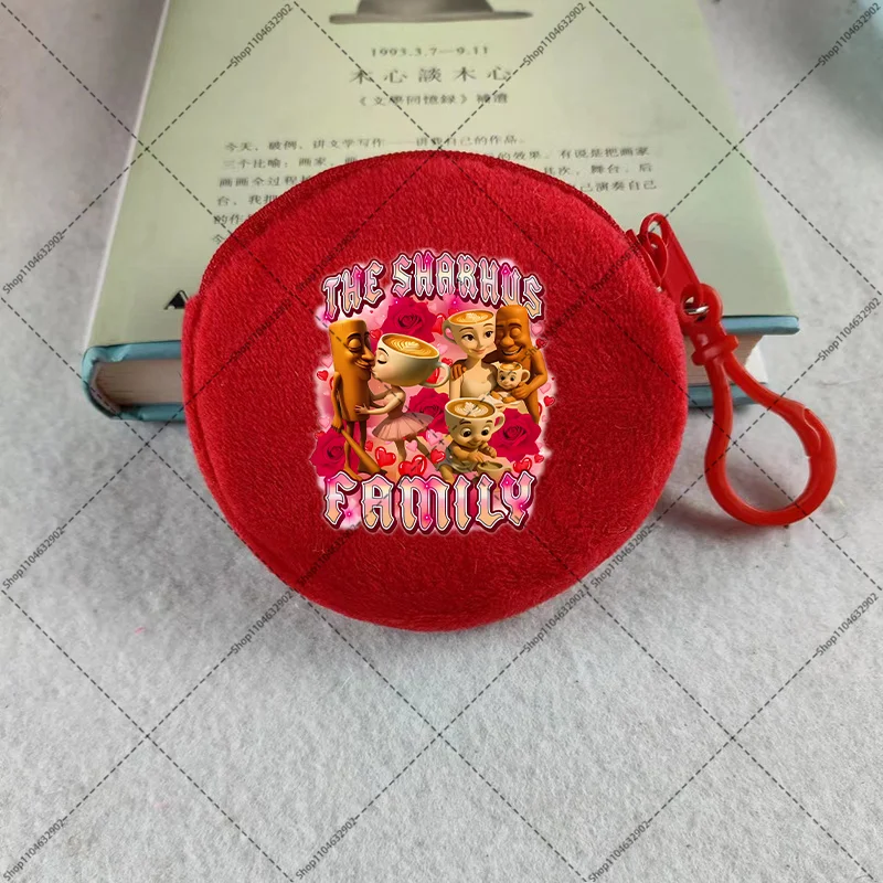 Mini monederos italianos Brainrot Tung Tungtung Sahur Telala, tiburón divertido, billetera con estampado gráfico Popular para juegos, monedero portátil de regalo