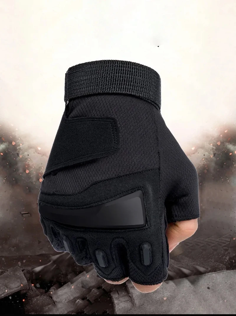 AliExpress Outdoor Sports Tactical Gloves Men Mesh Breathable Anti Slip Summer Cycling Training Glove Weightlifting Dumbbell Fitness Gloves