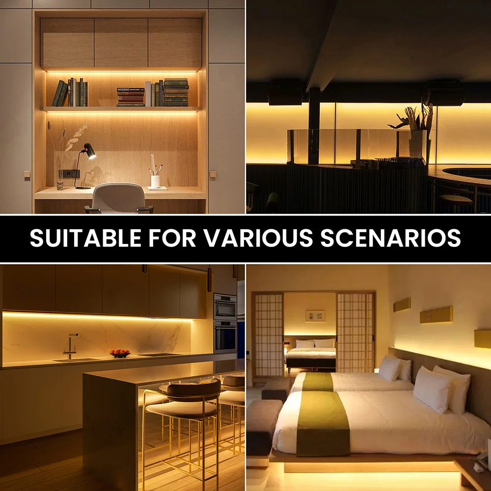 5m/rolo corte livre cob led luz de tira 528leds/m 8mm largura pcb quente/branco natural/branco frio iluminação linear 12/24v fita flexível