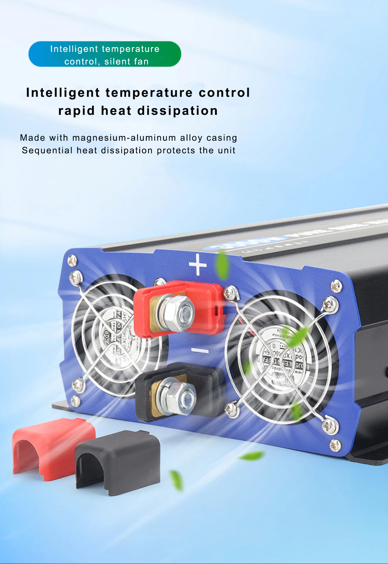 DC to AC 1000W Pure Sine Wave Inverter CZ-P1000W with LCD Function 12V/24/48V 100/110/120vac or  220V 230V 240Vac