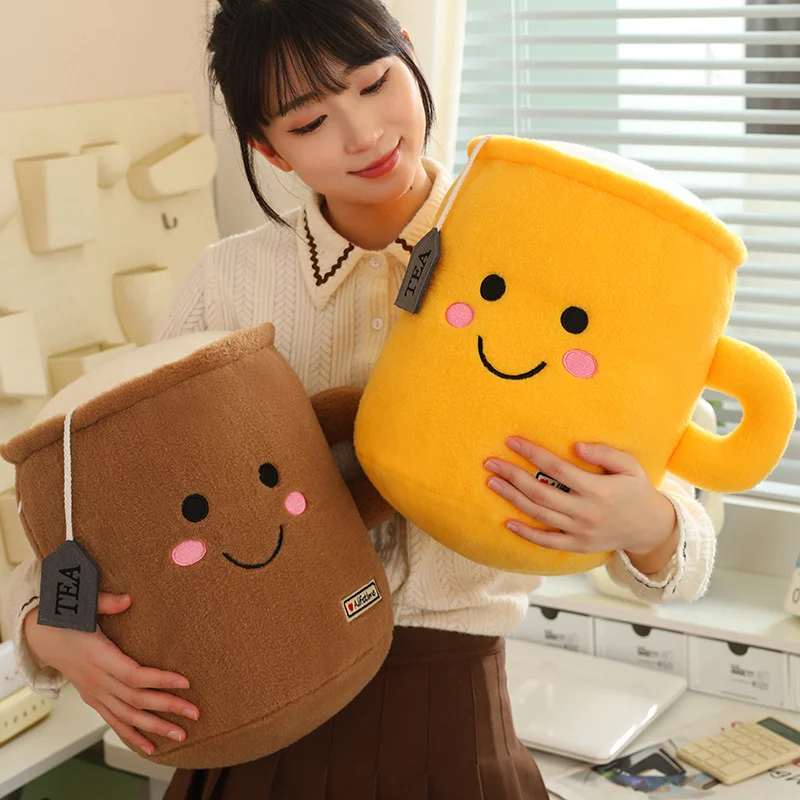 Cute Smiling Face Plush Toys Soft Stuffed Removable Cartoon Plush Pillow Fluffy Cushion Children Girls Birthday Gifts Home Decor