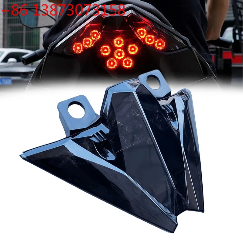 Motorcycle Racing E-Mark LED Integrated Blinker Taillight Brake Turn Signals Light For KAWASAKI Ninja500  Z500 2024 2025