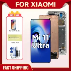 For Xiaomi Mi 11 Ultra 6.81''For Mi11 Ultra M2102K1G M2102K1C LCD Display Touch Screen Digitizer Assembly Replacement