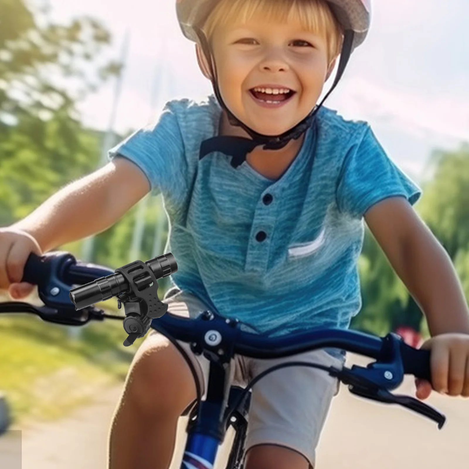 

Universal 360 Degree Rotating Bike Headlight Mount Clip Adjustable Flashlight Holder Secure Fit for Bicycle Camping Cycling