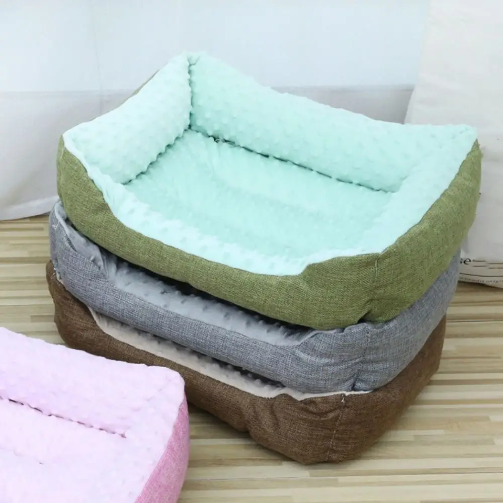 Winter Warm Dog Bed Soft Pet Sofa for Small Medium Large Cats Dogs Plush Dog Nest Mat Pet Sleeping Beds Puppy Kneel Pet Supplies