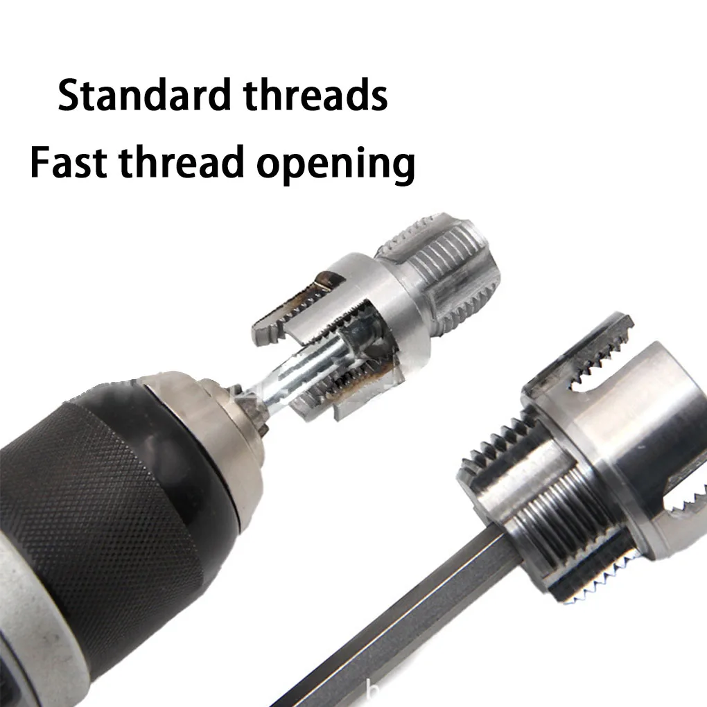 

2pcs Pipe Thread Cutting Tool,Integrated Internal & External Pipe Threading Tool,Electric Drill Compatible PVC Pipe Threader Kit