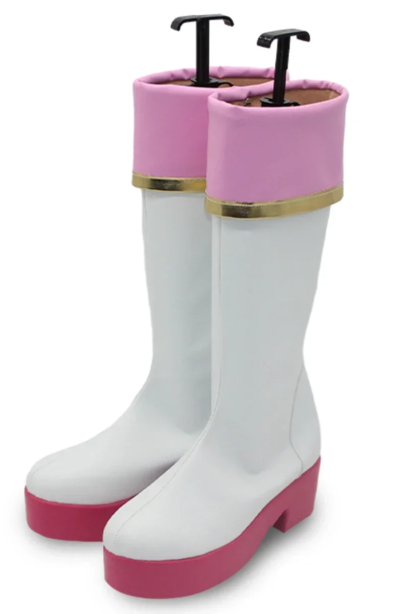 Gioco Pretty Derby Sakura Laurel Scarpe Cosplay Scarpe in pelle PU Stivali di carnevale di Halloween Cosplay Prop su misura