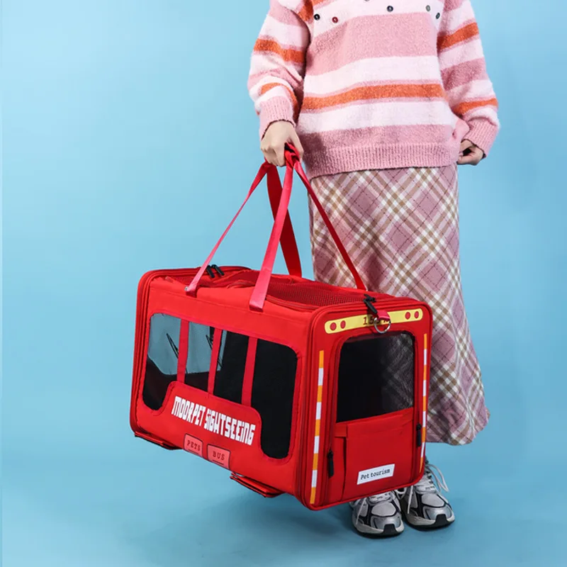 

Cats Bag Large Space Pet Cat Bag Pet Travel Carrier Trolley Portable Handbag
